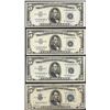 Image 1 : Lot of 1934C & (3) 1953A $5 Silver Certificate Notes