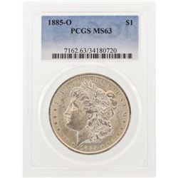 1885-O $1 Morgan Silver Dollar Coin PCGS MS63