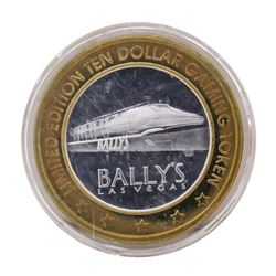 .999 Silver Bally's Las Vegas, Nevada $10 Casino Limited Edition Gaming Token