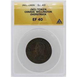 Canada Wellington Overstruck Token ANACS XF40