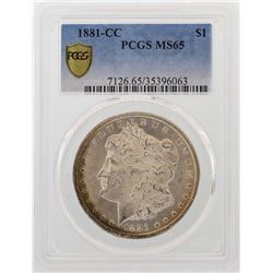 1881-CC $1 Morgan Silver Dollar Coin PCGS MS65