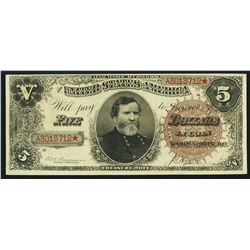 1890 $5 Treasury Note Fr.359