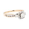 Image 1 : 14KT Rose and White Gold 0.75 ctw Diamond Ring