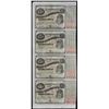 Image 1 : Uncut Sheet of (4) State of Louisiana Baby Bond Obsolete Notes
