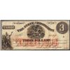 Image 1 : 1864 $3 The State of Mississippi Obsolete Note