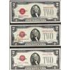 Image 1 : Lot of (3) 1928 $2 Legal Tender Notes