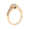 Image 4 : 14KT Rose Gold 0.50 ctw Diamond Ring
