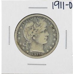 1911-D Barber Half Dollar Silver Coin