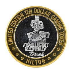 .999 Silver Hilton Las Vegas, Nevada $10 Casino Limited Edition Gaming Token