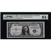 Image 1 : 1935A $1 Experimental Silver Certificate Note Fr.1609 PMG Choice Uncirculated 64