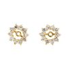 Image 1 : 14KT Yellow Gold 0.75 ctw Diamond Earring Jackets