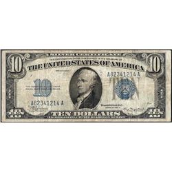 1934A $10 Silver Certificate Note