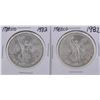 Image 1 : Lot of (2) 1982 Mexico 1 Oz Liberated Silver Coins