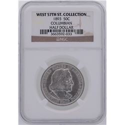 1893 Columbian Centennial Commemorative Half Dollar Coin NGC Graded