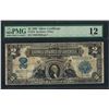 Image 1 : 1899 $2 Mini-Porthole Silver Certificate Note Fr.258 PMG Fine 12