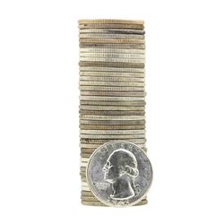 Roll of (40) 1941 Brilliant Uncirculated Washington Quarters
