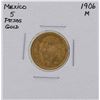 Image 1 : 1906M Mexico 5 Pesos Gold Coin