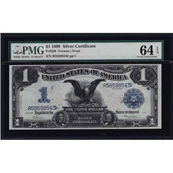 1899 $1 Black Eagle Silver Certificate Note Fr.228 PMG Choice Uncirculated 64EPQ