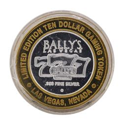.999 Silver Bally's Las Vegas, Nevada $10 Casino Limited Edition Gaming Token