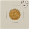 Image 1 : 1910-S Australian 1/2 Sovereign Gold Coin