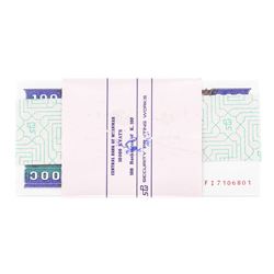 Pack of (100) Consecutive Myanmar 100 Kyats Uncirculated Notes