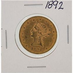 1892 $10 Liberty Head Eagle Gold Coin
