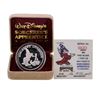 Image 1 : 1987 Disney Mickey Mouse Sorcerer's Apprentice 1 oz .999 Fine Silver Round w/Box