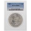 Image 1 : 1887 $1 Morgan Silver Dollar Coin PCGS MS63