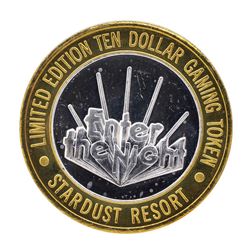 .999 Silver Stardust Resort Las Vegas, Nevada $10 Casino Limited Edition Gaming
