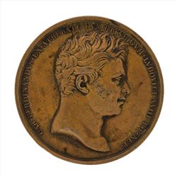 1820 France Medal Commemorating The Death of Duke Charles Ferdinand