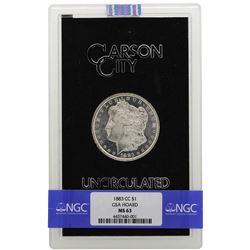1883-CC $1 Morgan Silver Dollar Coin GSA NGC MS63