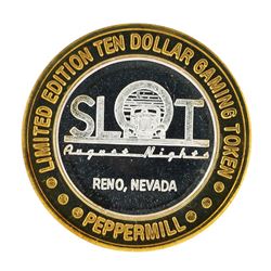 .999 Silver Peppermill Hotel Casino Reno, NV $10 Casino Limited Edition Gaming T