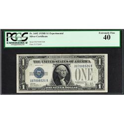 1928B $1 Experimental Silver Certificate Note Fr.1602 PCGS Extremely Fine 40