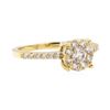 Image 1 : 14KT Yellow Gold 0.58 ctw Diamond Ring