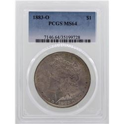 1883-O $1 Morgan Silver Dollar Coin PCGS MS64 NICE TONING