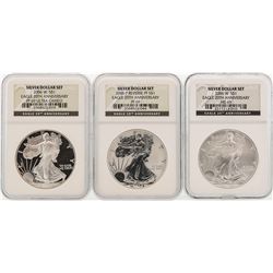 Set of 2006 $1 American Silver Eagle Coins NGC  MS69/PF69 Ultra Cameo Reverse Pr