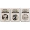 Image 1 : Set of 2006 $1 American Silver Eagle Coins NGC  MS69/PF69 Ultra Cameo Reverse Pr