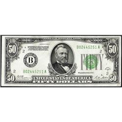 1928A $50 Federal Reserve Note