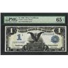 Image 1 : 1899 $1 Black Eagle Silver Certificate Note Fr.233 PMG Gem Uncirculated 65EPQ