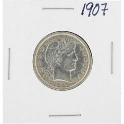 1907 Barber Silver Quarter Coin