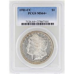 1881-CC $1 Morgan Silver Dollar Coin PCGS MS64+