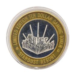 .999 Silver Stardust Resort Las Vegas, Nevada $10 Casino Limited Edition Gaming