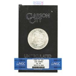 1883-CC $1 Morgan Silver Dollar Coin NGC MS65 GSA w/ Box & COA
