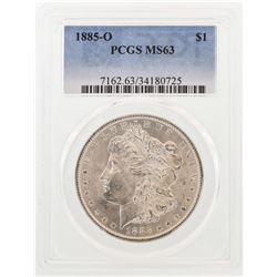 1885-O $1 Morgan Silver Dollar Coin PCGS MS63
