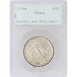 1944 Walking Liberty Half Dollar Silver Coin PCGS MS64 Rattler