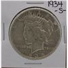 Image 1 : 1934-S $1 Peace Silver Dollar Coin