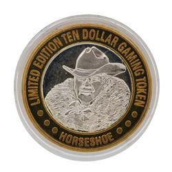 .999 Silver Binions Horseshoe Las Vegas $10 Casino Limited Edition Gaming Token