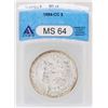 Image 1 : 1884-CC $1 Morgan Silver Dollar Coin ANACS MS64 -Cracked Top