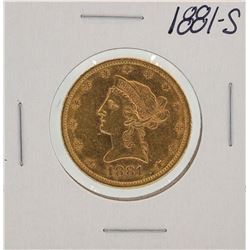 1881-S $10 Liberty Head Eagle Gold Coin