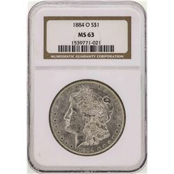 1884-O $1 Morgan Silver Dollar Coin NGC MS63